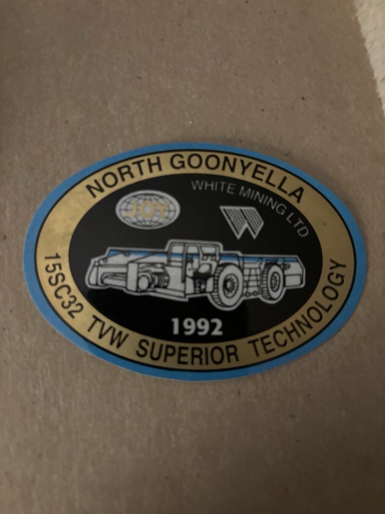 joy coal mining stickers Nice Australian Item 12