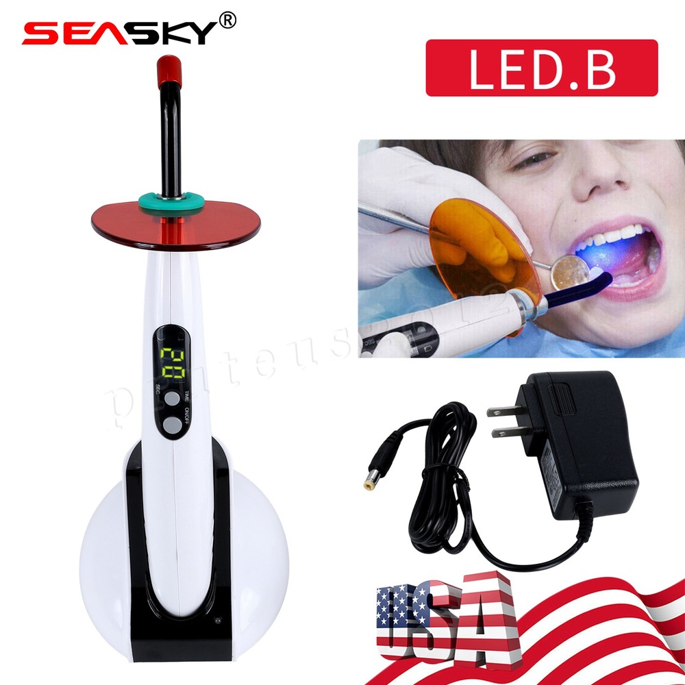 Dental Wireless Curing Light Lamp LED-B 5 Second Curing 1500mW/cm²