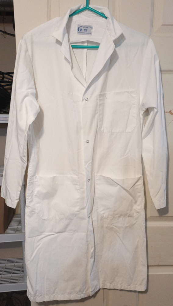 G Style 712-S White Lab Coat - Size Extra Small -XS