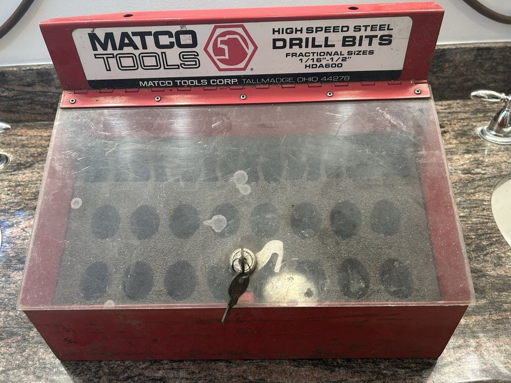 Matco drillbit box side box original key