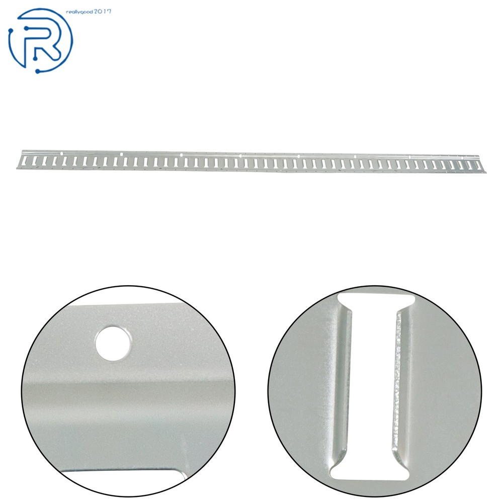 For Vans Trucks 8' E Track Starter Rail System 37 Pcs Horizontal Durable Silver