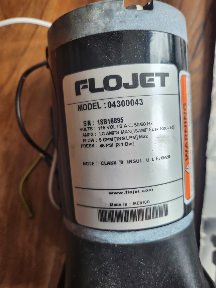 Flojet 115 volt model # 04300043