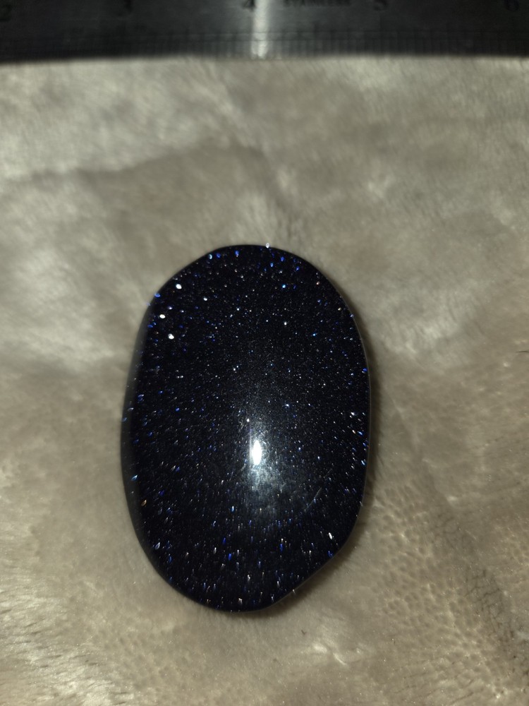 BLUE GOLDSTONE PALM STONE 49 GRAMS