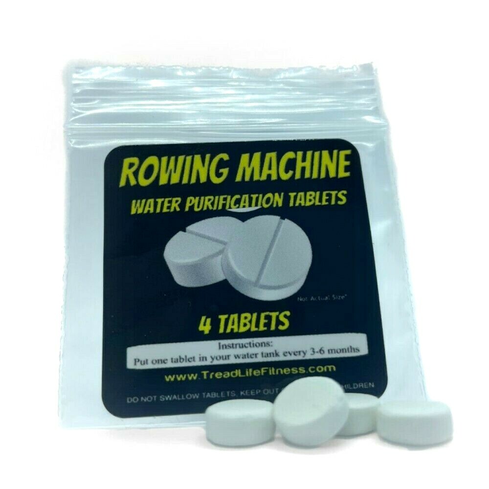 Rowing Machine Water Purification Tablets | Rower Tank Cleaner | 4-Pack