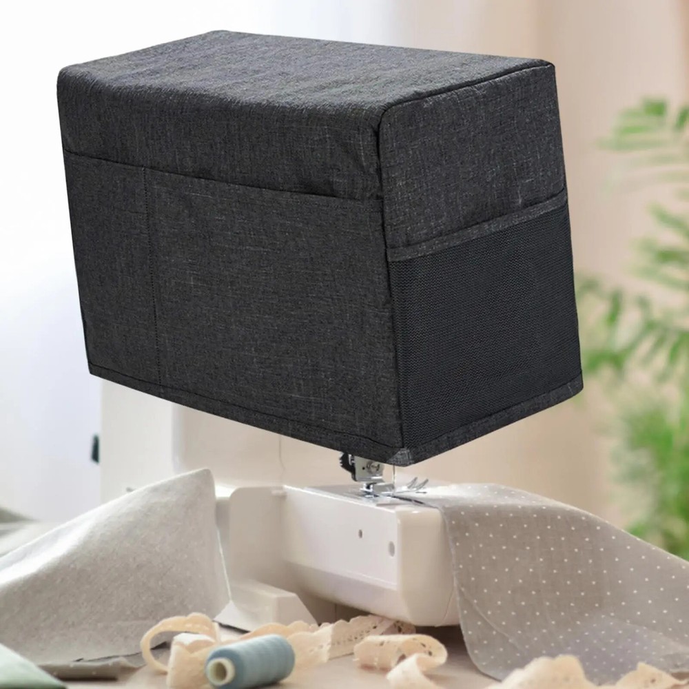 Sewing Machine Protector Dust‑Proof Cover With Tool Storage Pocket 46x21x32cm