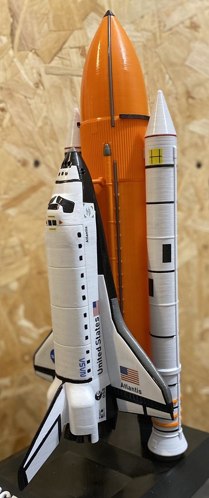 NASA Space Shuttle Full Launch Stack Model Assembled Display Rocket Model