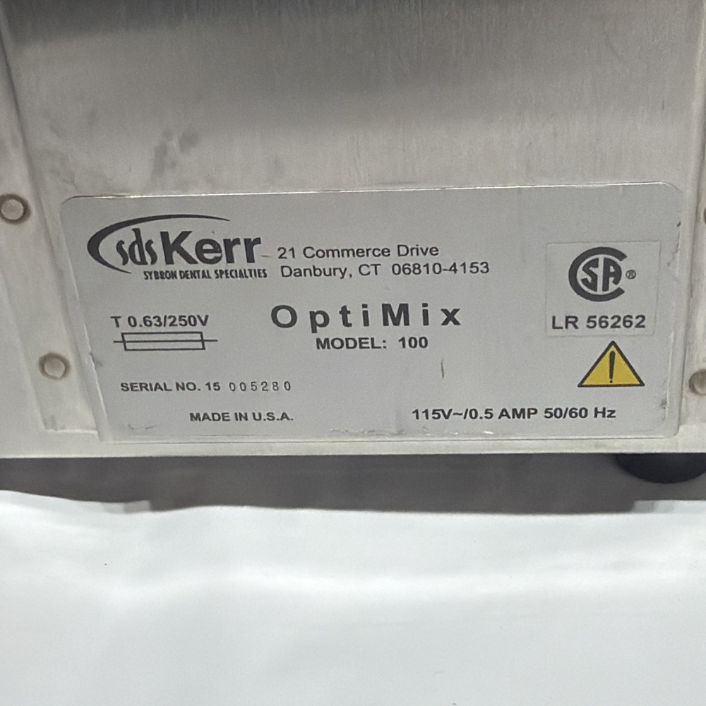 SDS KERR Demetron OptiMix 100 Dental Amalgamator Digital Mixing System
