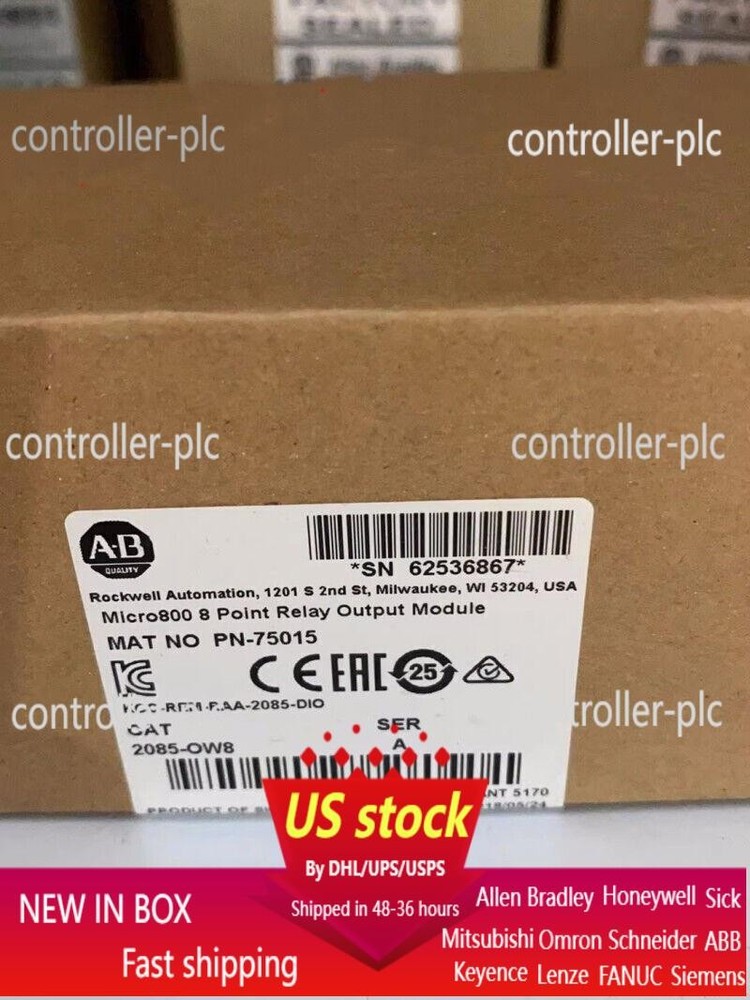 NEW Allen-Bradley 2085-OW8 Micro800 8 Point Relay Output Module
