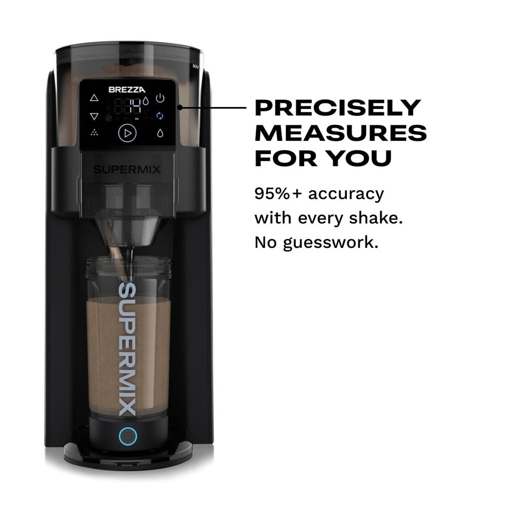 BREZZA Supermix Automatic Protein Shake Maker – Electric Powder Dispenser