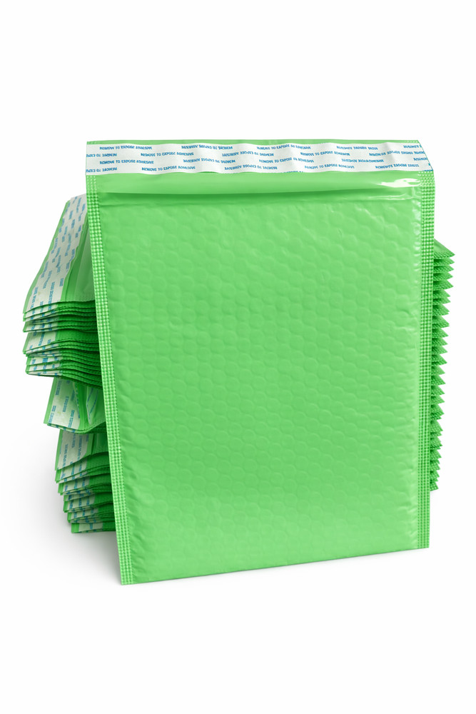 Green Biodegradable #2 8.5x12" Poly Bubble Sensible Mailers Shipping Pack 300