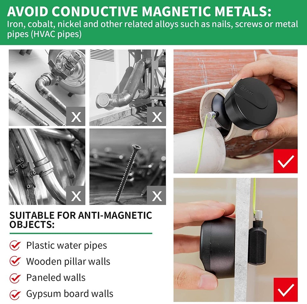 Magnetic Wiremag Puller,Wire Puller Tool,Fish Tape Wire Pulling System,Wire Cabl