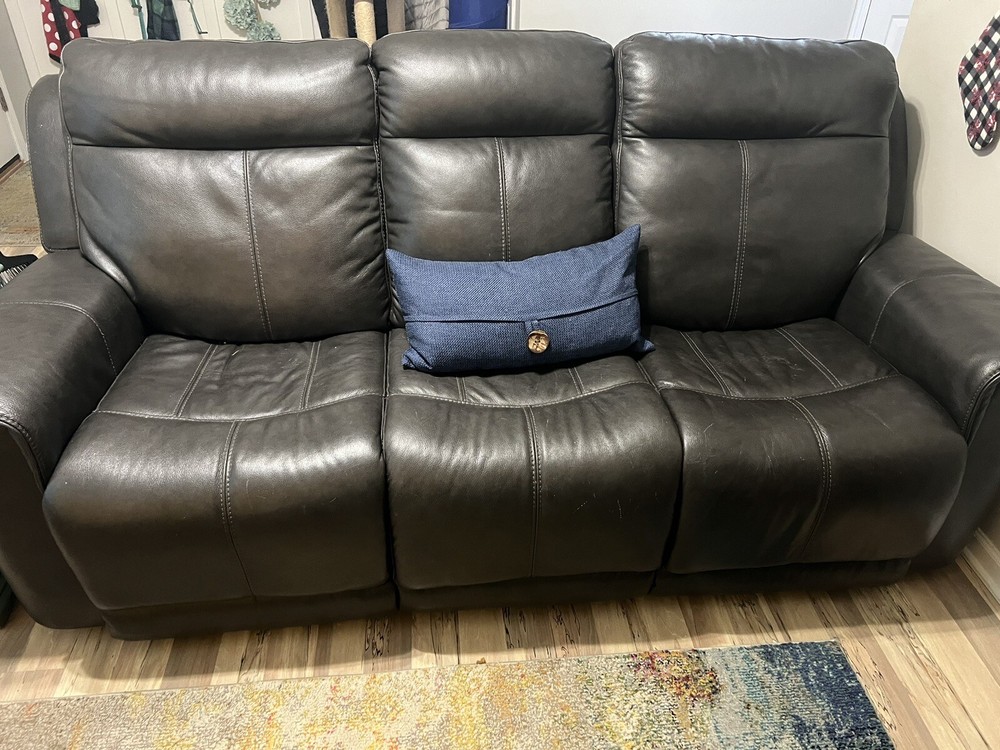 Leather Couch - Brown