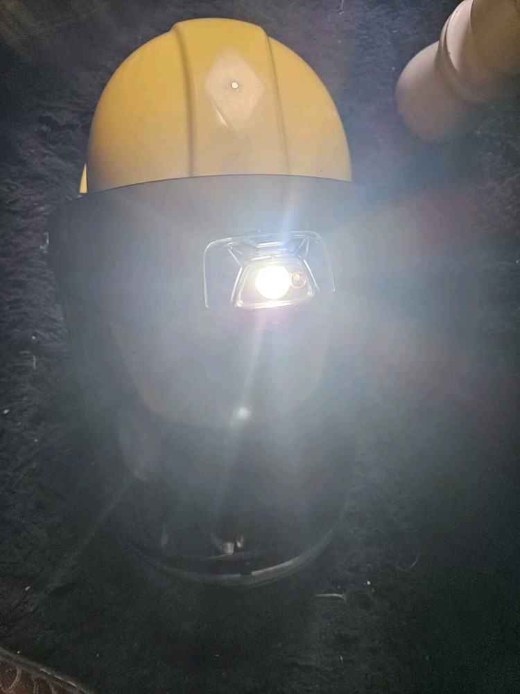 Oberon Electrical Arc Flash Face Shield & Hard Hat Yellw Helmet
