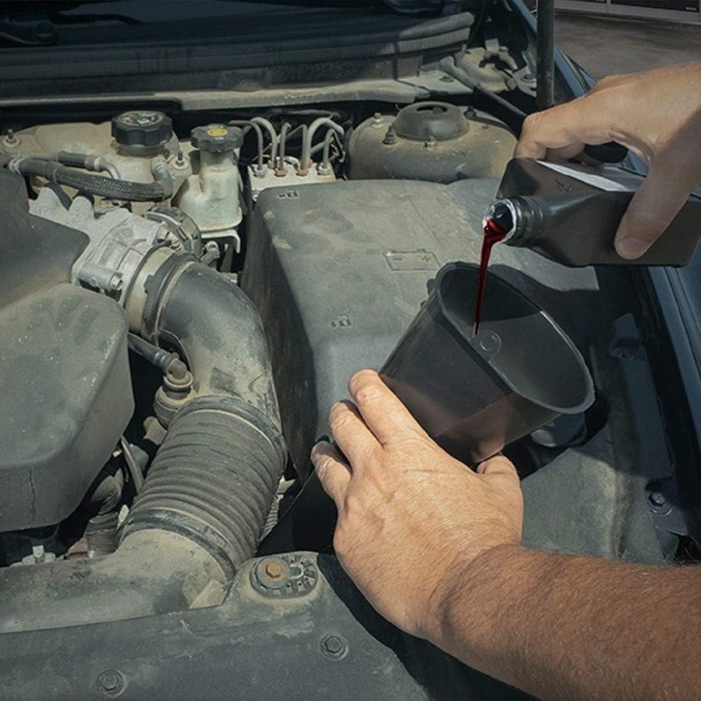 75-068 Long Neck Plastic Funnel - 2 Quart