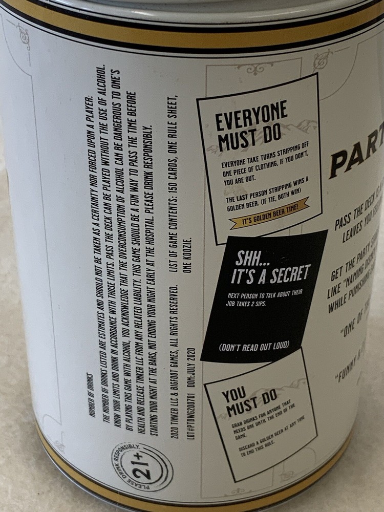 Pass The Deck Card Game Drinking Party Starter