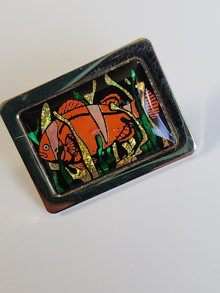 Anemone & Clownfish Lapel Pin