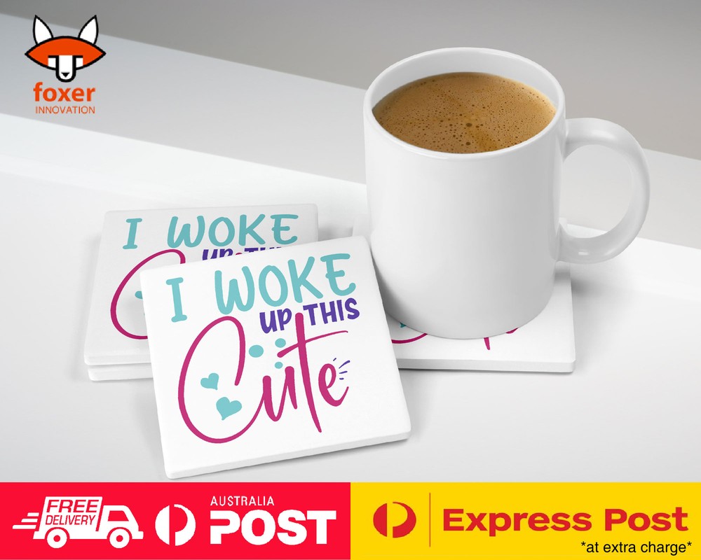 COASTER COFFEE DRINKING MAT|FUN CUTE FUNNY POSITIVE QUOTE #13