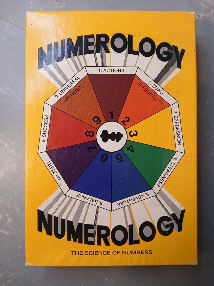 1973 Numerology Boxed Kit by Dynamic Design | Pythagoras Esoteric Metaphysics