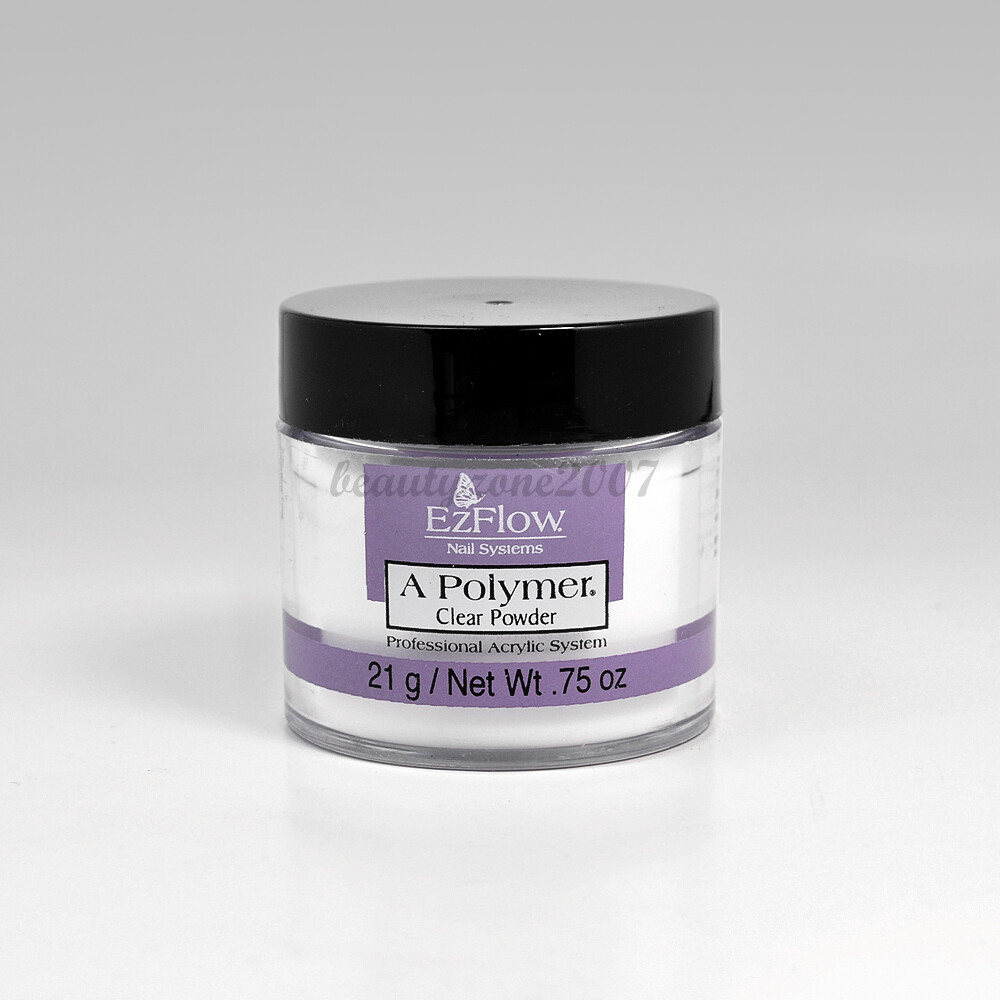 Ezflow Professional Nail Acrylic Powder - Clear 0.75oz