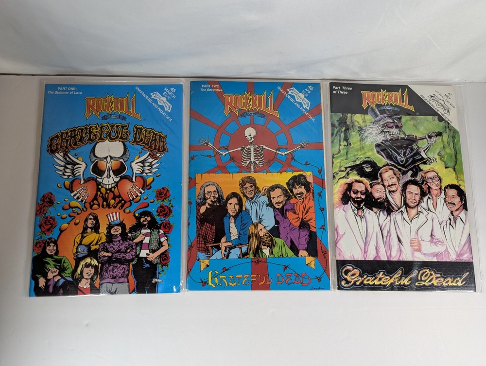 GRATEFUL DEAD Comics Rock n Roll 45 46 47 FULL SET