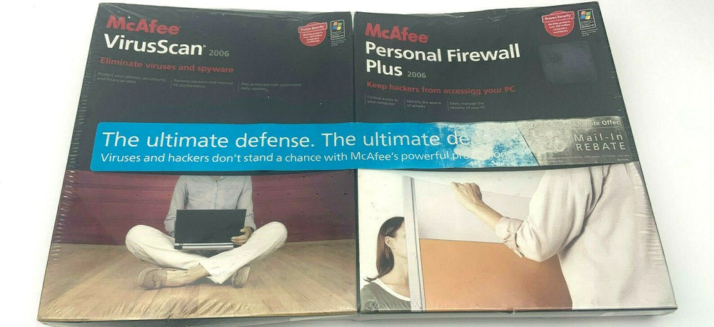 McAfee VirusScan 2006&Personal Firewall Plus 2006 Vintage Security Software NOS