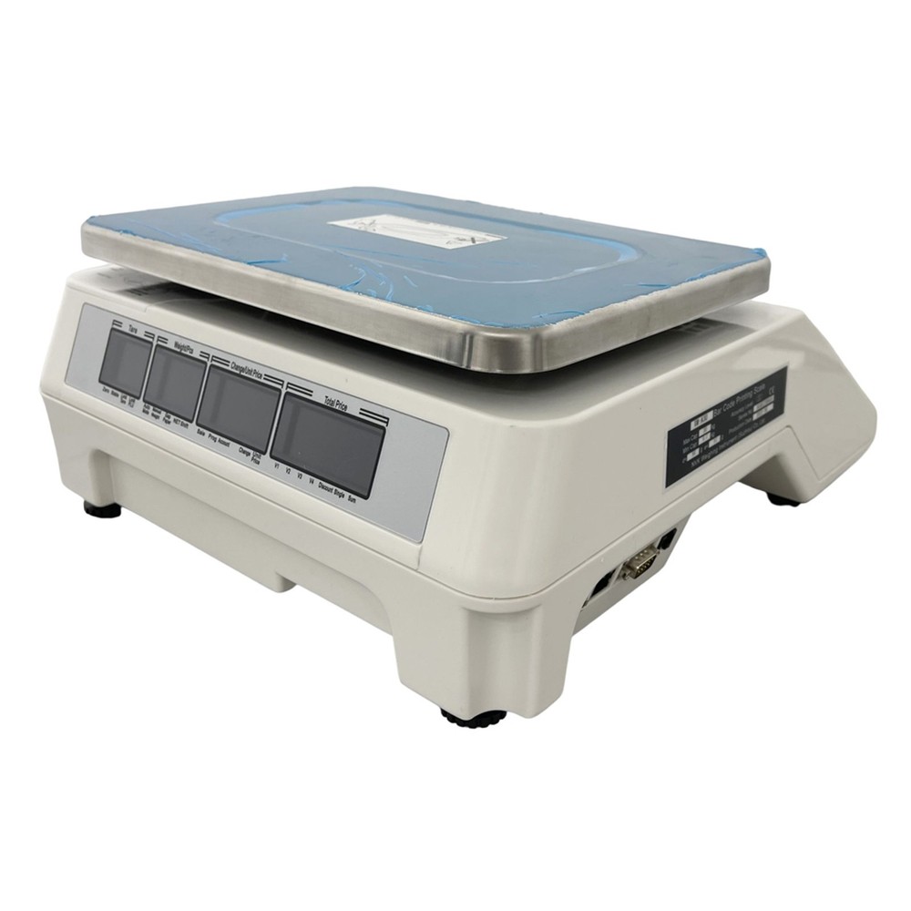 Digital Price Computing Scale Supermarket Barcode Printing Electronic Scale 66lb