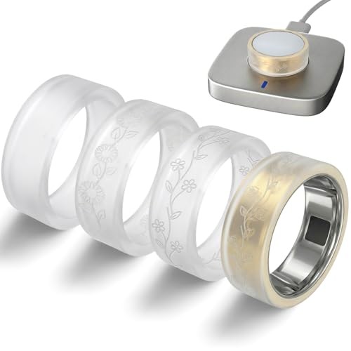 4 Pack Ultra-Thin Ring Covers Compatible Size for 6/7/8/9/10 Clear Floral Set
