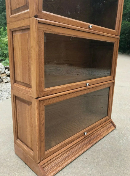 Antique Oak Stacking Lawyers Bookcase