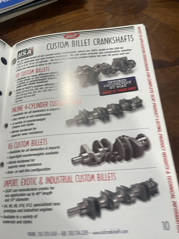 Scat Hight Performance Crankshaft Book/Catalog 2005