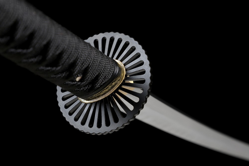 All Black Katana Battle Ready T10 Japanese Samurai Razor Sharp Functional Sword