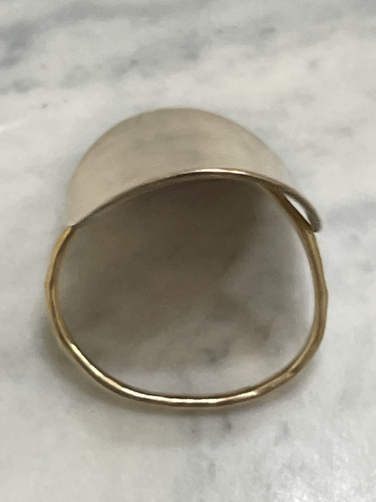 West Texas Handmade Smooth Copper Statement Ring 7 Artisan Boho unique original