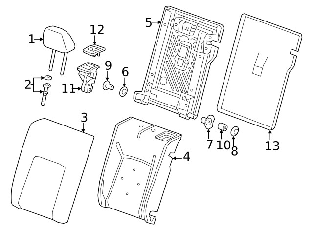 Genuine GM Headrest 42850123