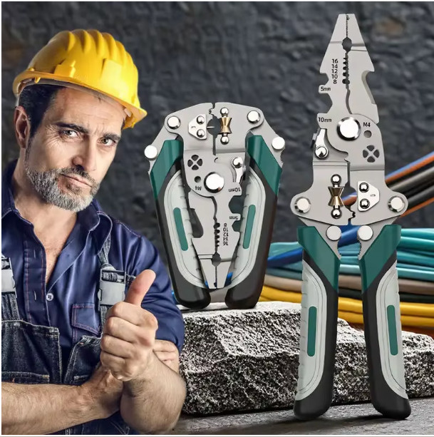 Foldable Wire Strippers Wire Stripping Tool Electrical Pliers For Electrician ❆