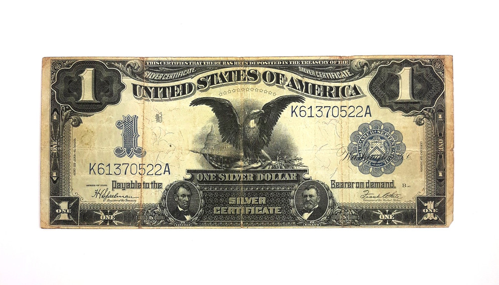1899 $1 Black Eagle Silver Certificate ~ Circulated