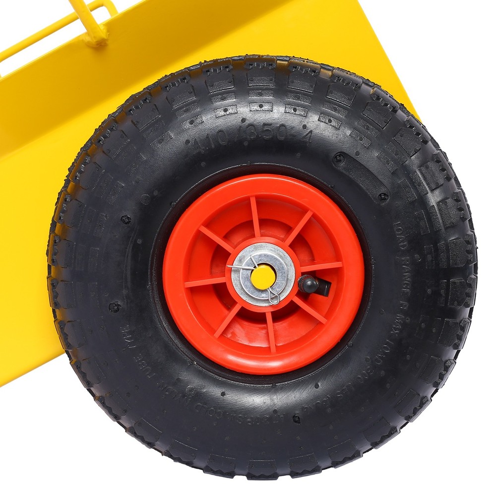 Heavy Duty Panel Dolly 600LB Capacity 10" Wheels Yellow