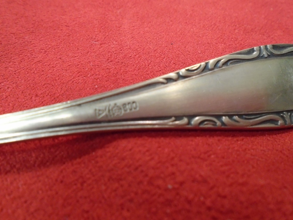 5 German 800 Silver Salad Forks (#2243)
