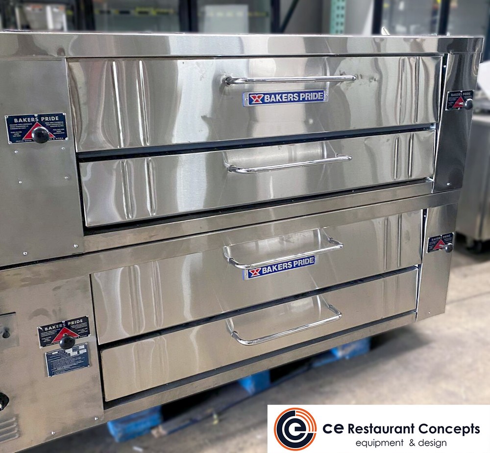 Used BAKERS PRIDE Y602 Double stack Pizza Deck - Natural Gas -Or Propane