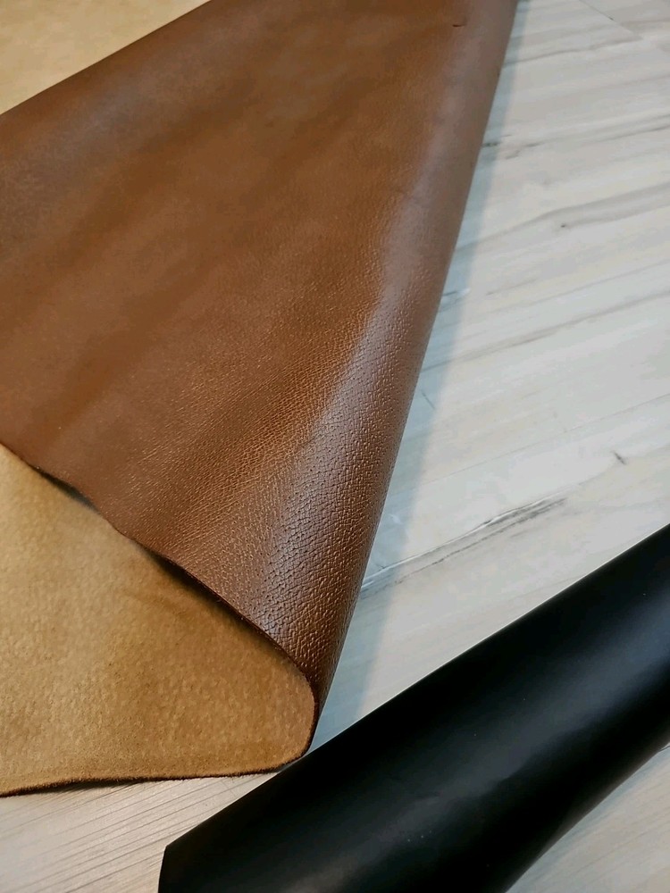 4oz AURORA BROWN DOUBLE SHOULDER MEDIUM FIRM LEATHER HIDE PANEL/SHEET/SQUARE 12+