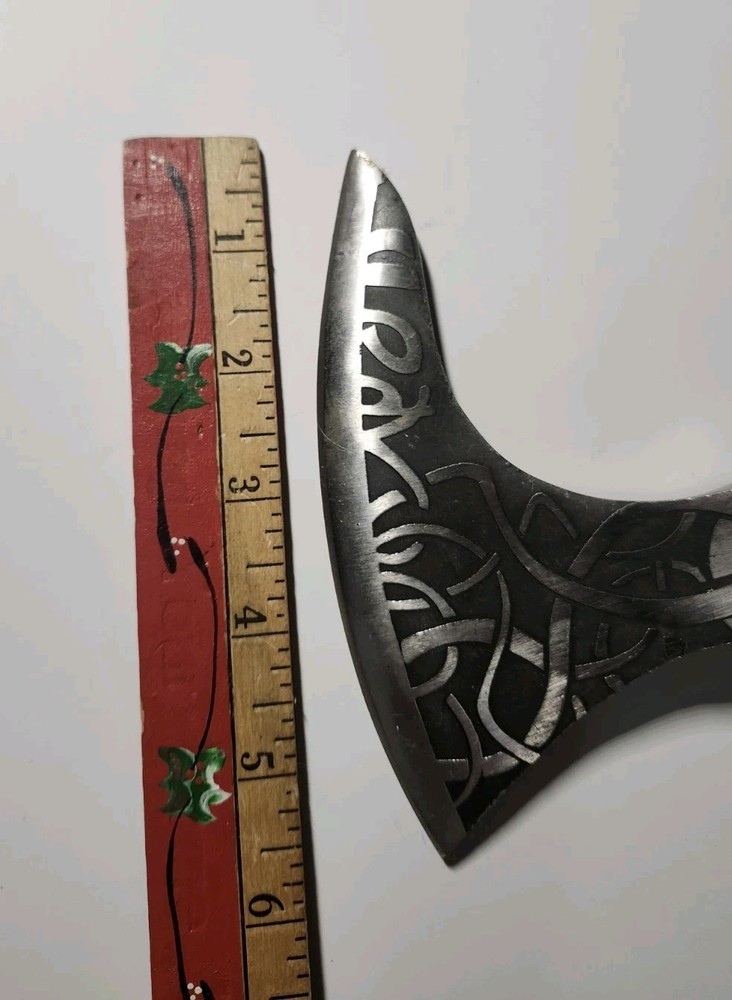 Bearded Etched Axe Head