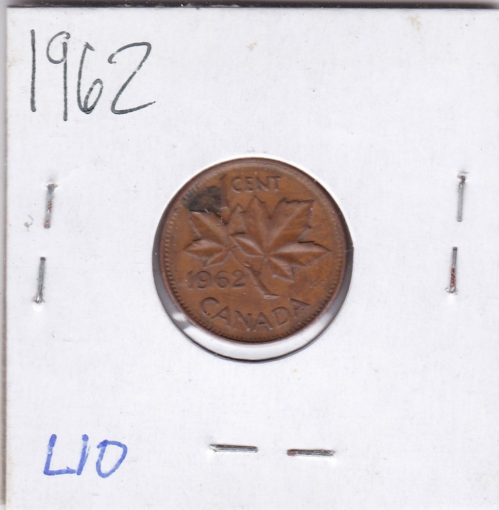 1962 Canada Cent L10