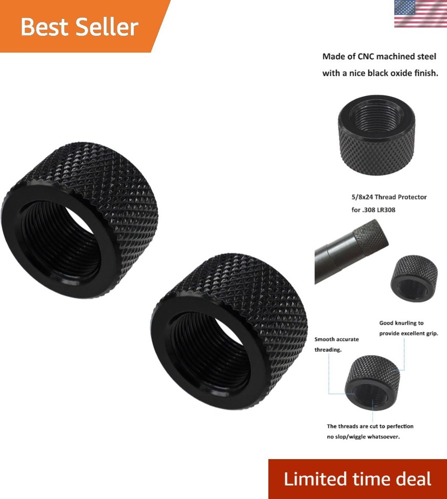 Thread Protector 1/2 x 28 for .22LR .223 & 5.56 2 Pack
