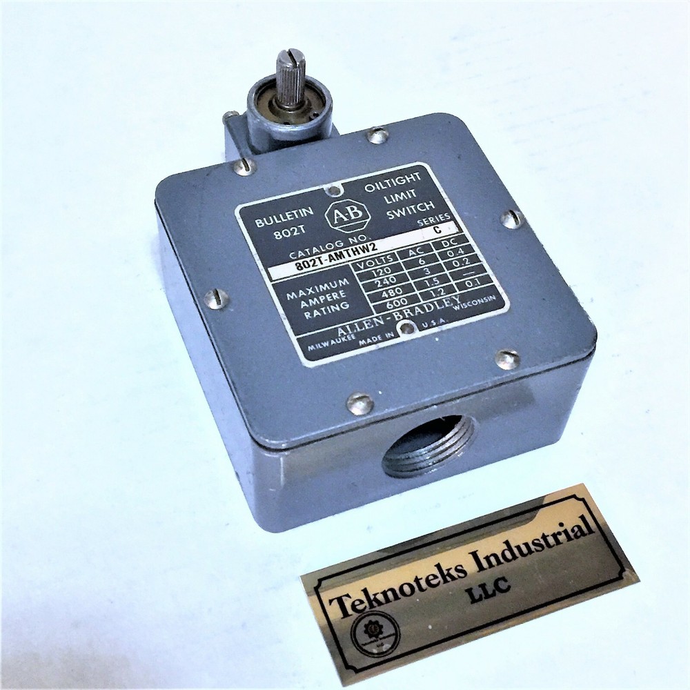 ALLEN BRADLEY 802T-AMTHW2 SER C LIMIT SWITCH