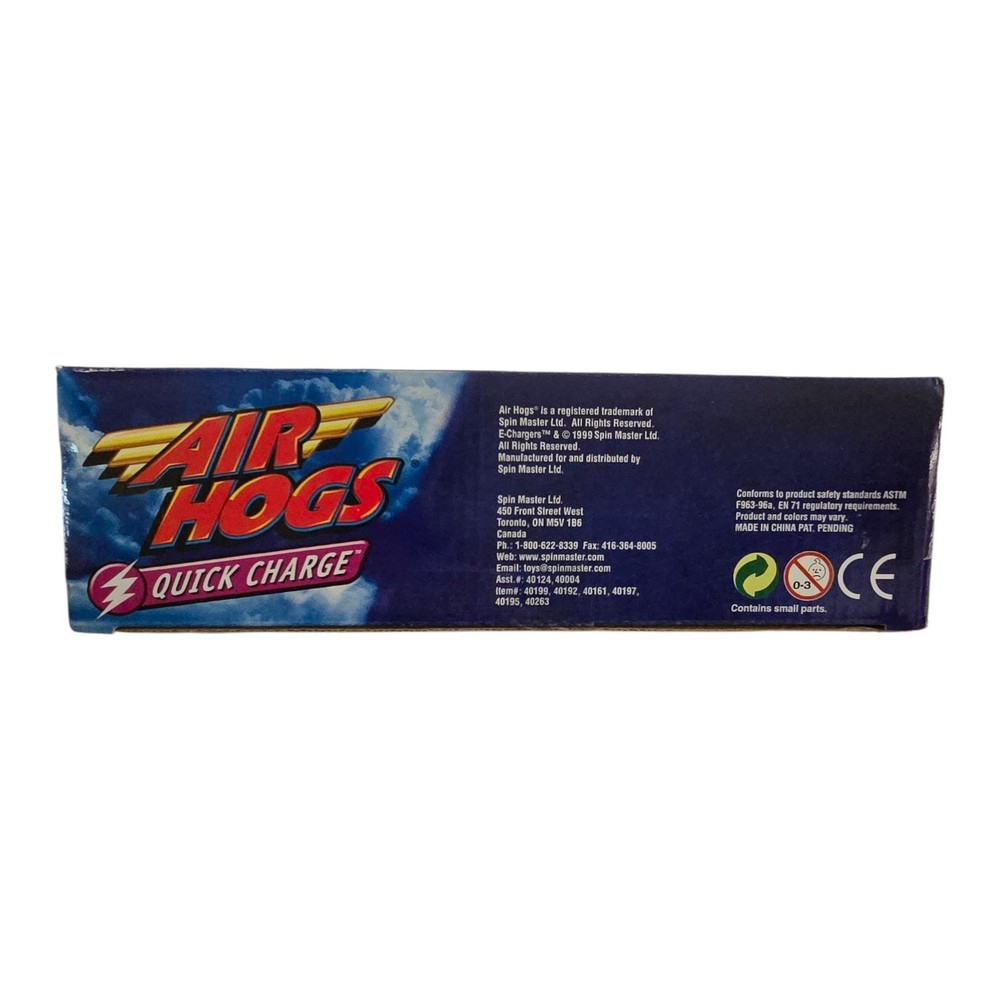 Vintage Air Hogs Quick Charge E Charger Micro Plane Spin Master NOS 1999