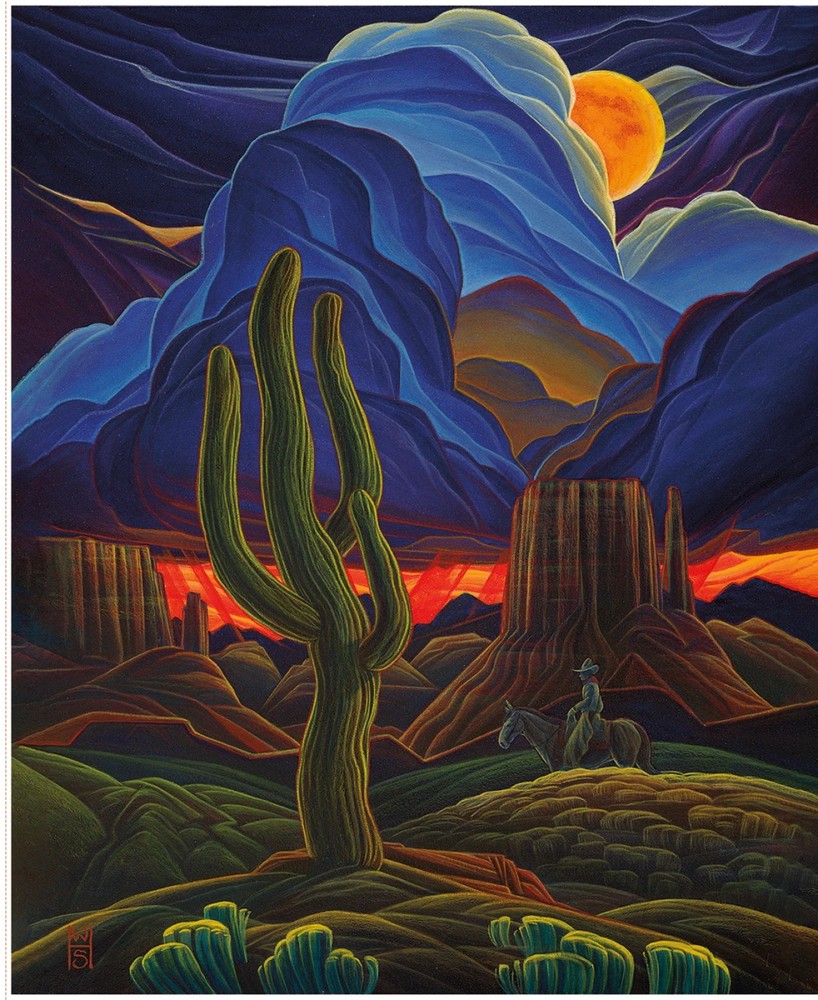 Western Reflections 35 1/2in x 43 1/2in Maelstrom Panel