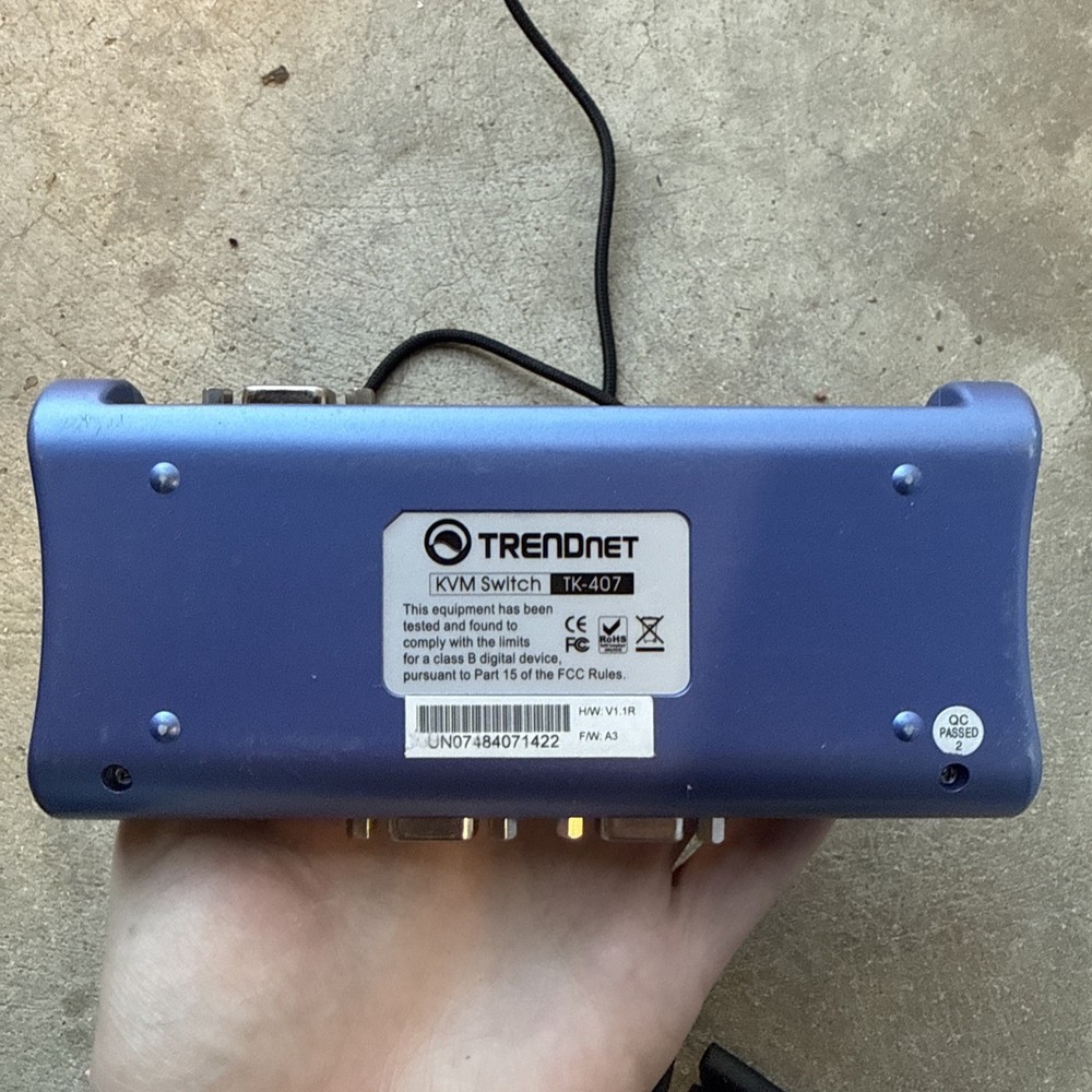 TRENDnet TK-407 4-Port USB KVM Switch UNIT ONLY