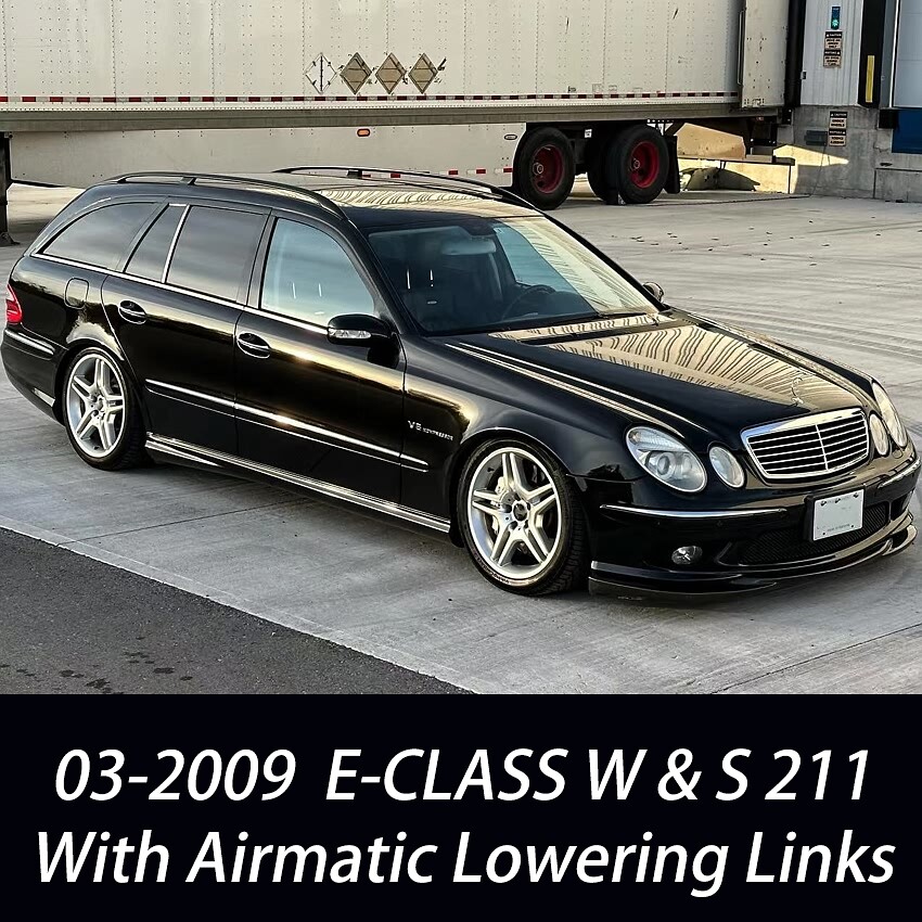 MERCEDES BENZ E CLASS ADJUSTABLE LOWERING LINKS SUSPENSION KIT W211 E55 E63 E500
