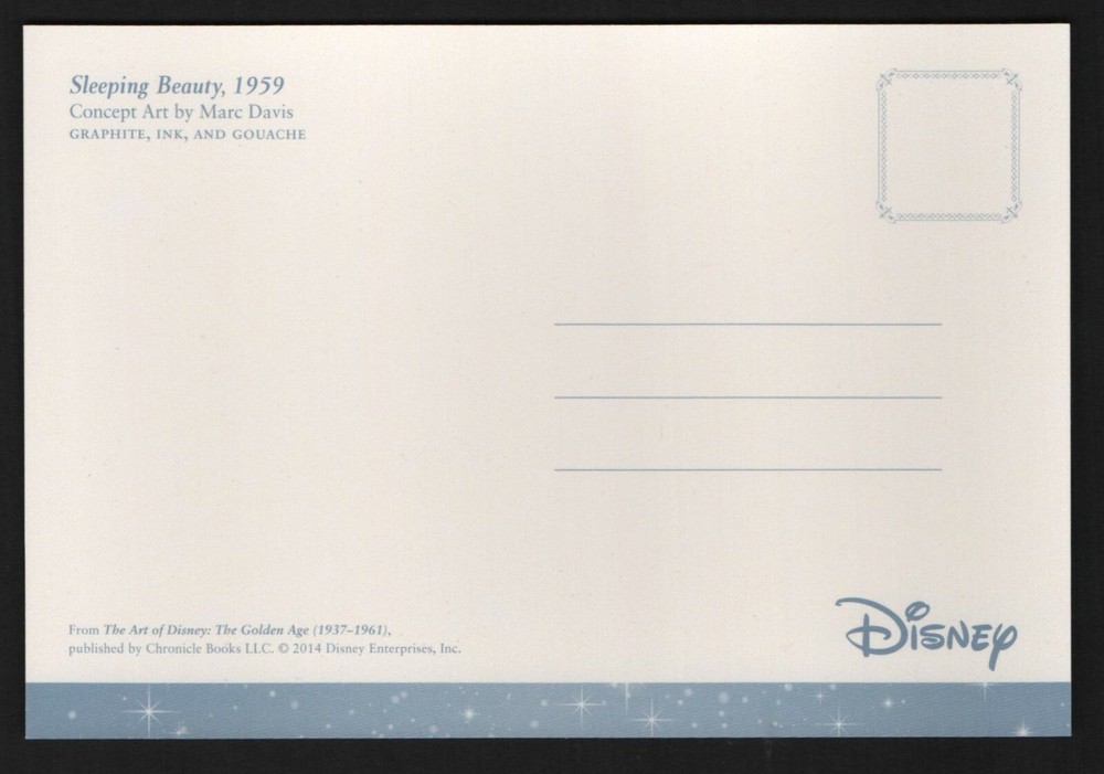 Disney sleeping Beauty Post Card -7