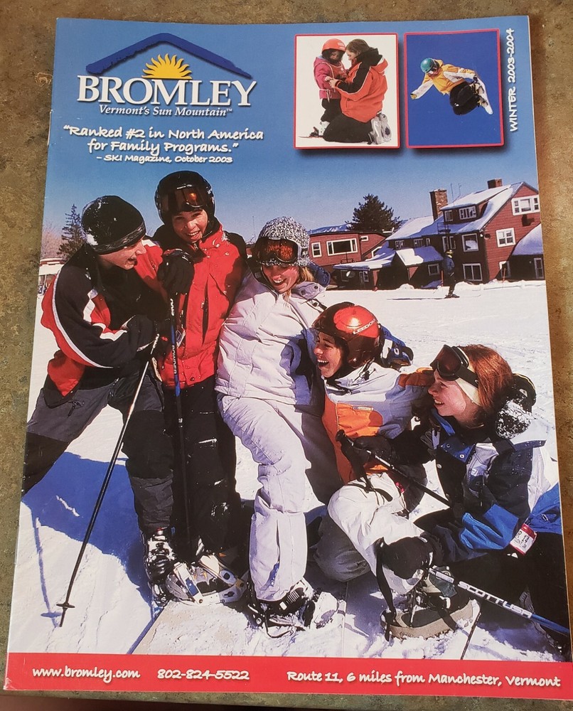 7- BROMLEY, VT SKI AREA TRAIL MAPS ALL DIFF. YRS BROCHURES & TRAIL MAPS. SEE