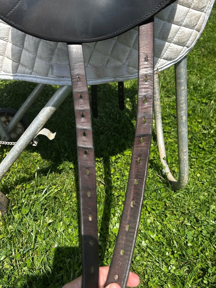 17.5″ Custom Saddlery Icon Alpha *Wool Flocked*, excellent condition