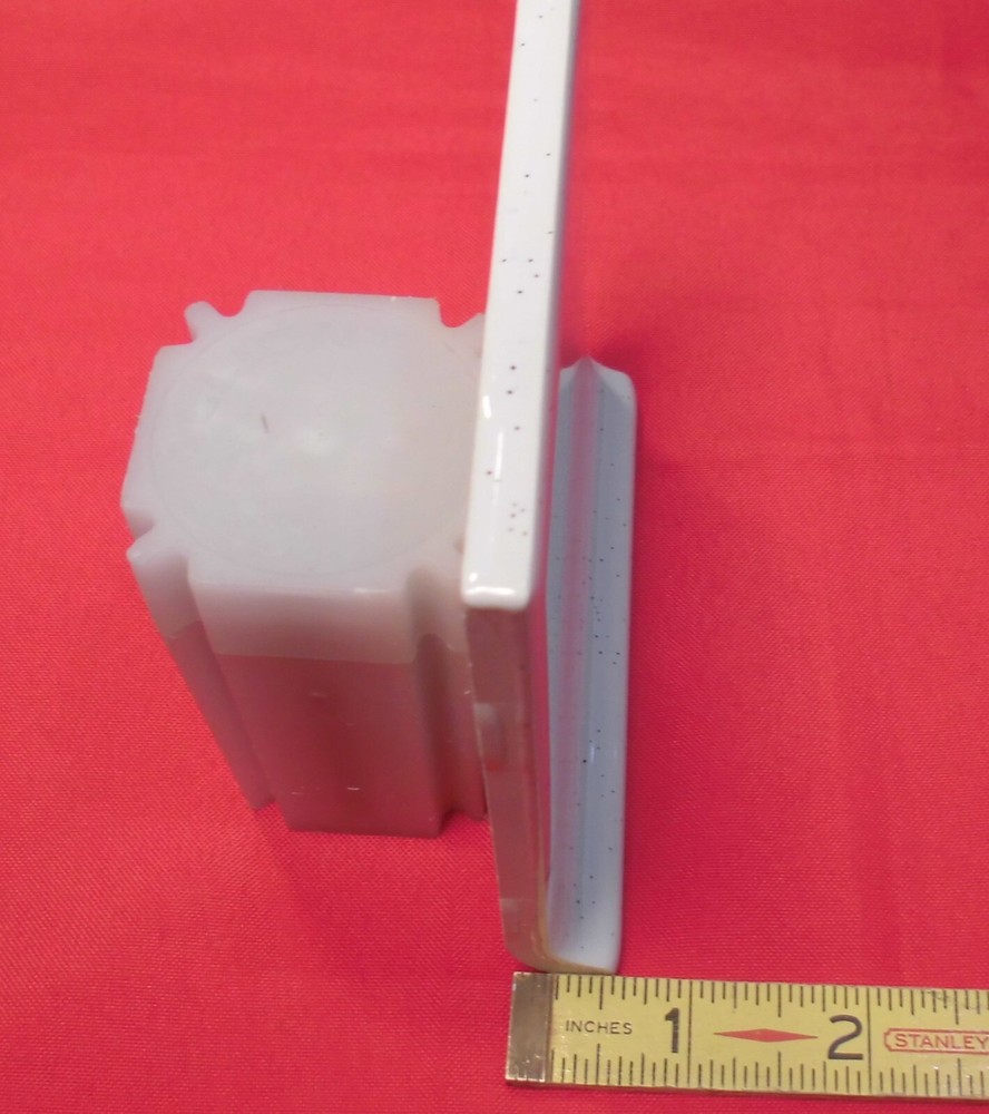 1 pc. Salt & Pepper: stack-on-top Cove/Base Ceramic Tile; 4-1/4" American Olean